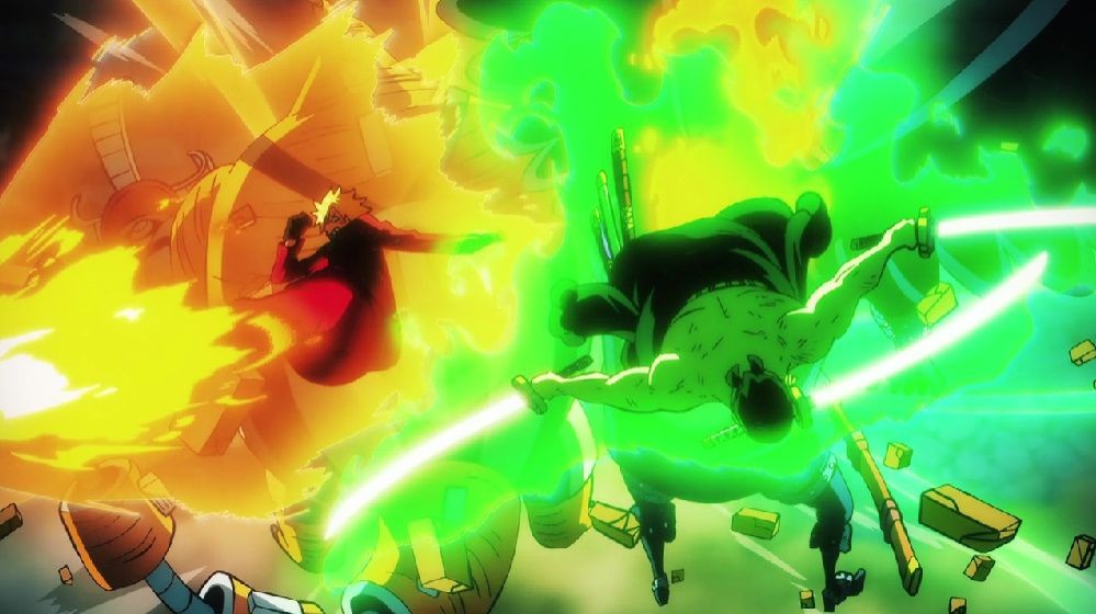 Galeri Aksi Keren Zoro dan Sanji di One Piece Episode 1046!