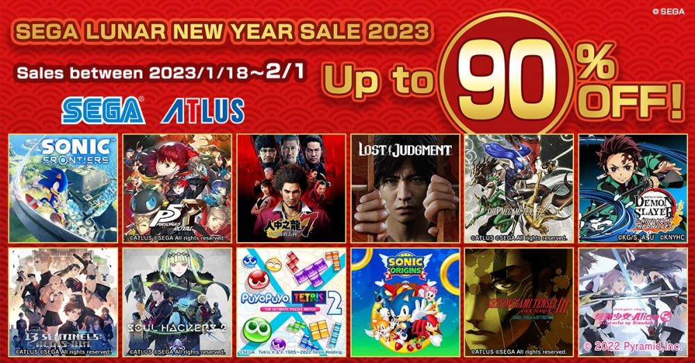SEGA Lunar New Year Sale 2023 Sedang Berlangsung di PlayStation Store!