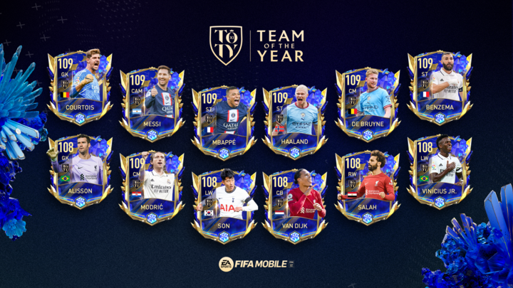 Team Of The Year XI Kini Hadir di FIFA Mobile!