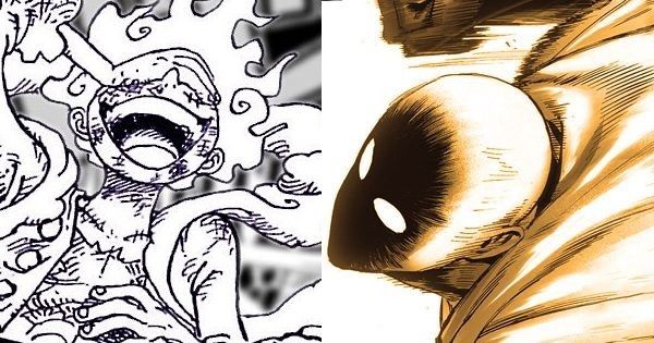 Luffy Gear 5 dan Saitama mode serius - One Piece & One Punch Man
