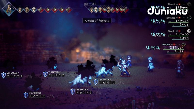 Combat Octopath Traveler II