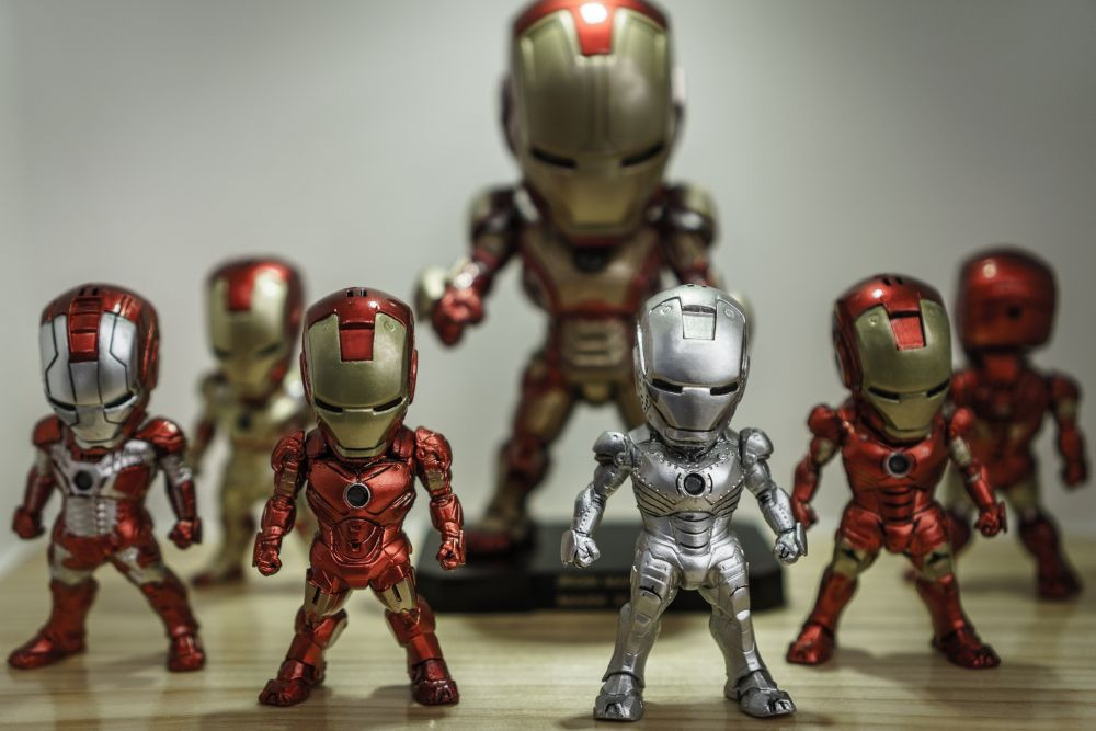 Foto koleksi figure Iron Man. (Dok. Pixabay/tookapic)