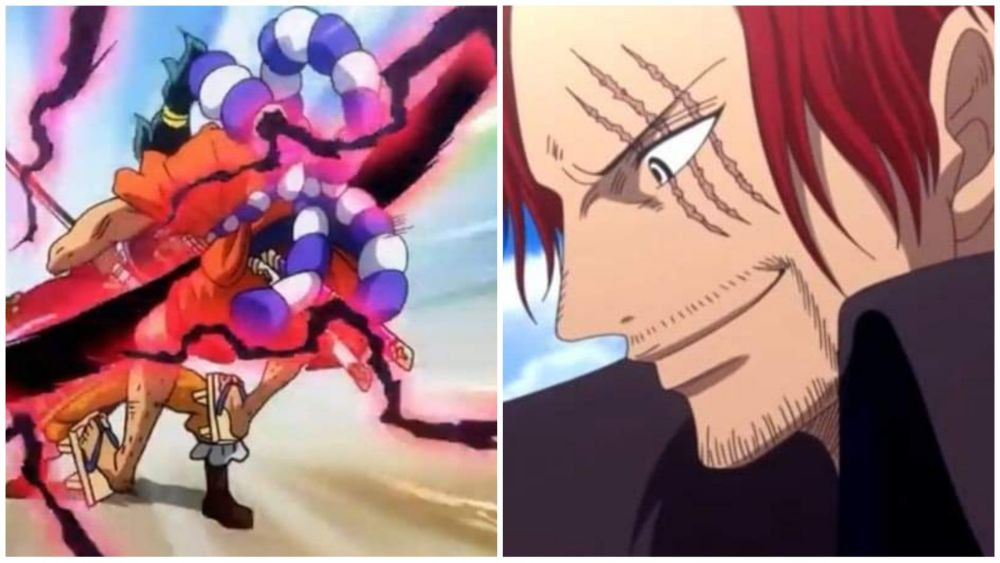Gol D. Roger menyerang Kozuki Oden, dan Shanks. (Dok. Toei Animation/One Piece)