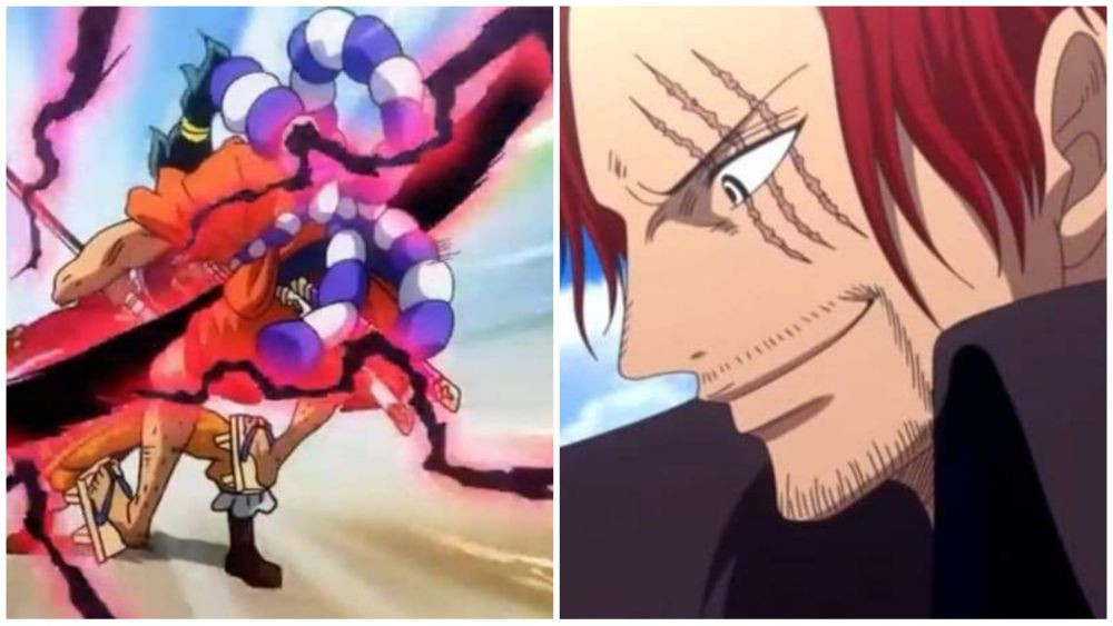 Perbandingan Divine Departure Shanks dan Gol D. Roger di One Piece