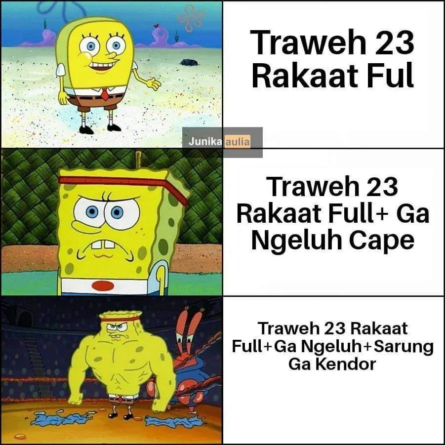 15 Meme Salat Tarawih Bulan Ramadhan 2024, Dijamin Bikin Ngakak!