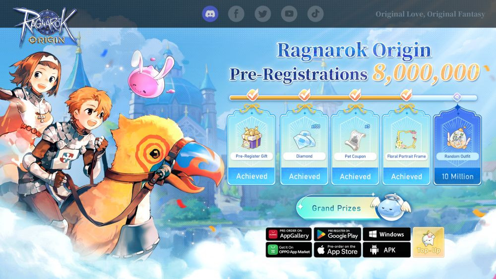 Ragnarok Origin Raih 8.000.000 Pra-Registrasi, Official Launch 6 April