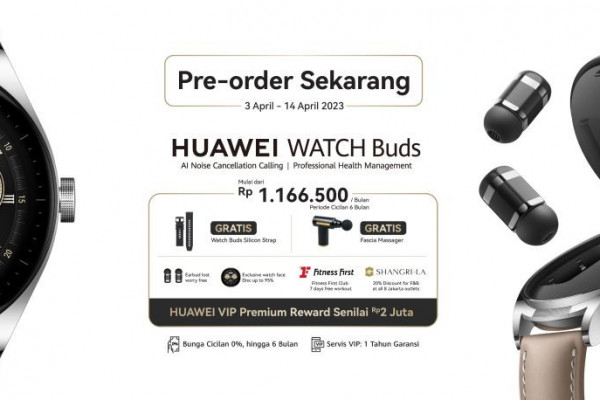 HUAWEI Watch Buds Hadir ke Indonesia, Ini Spesifikasinya!