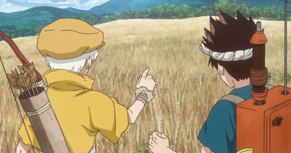 Ukyo dan Chrome menemukan ladang gandum - Dr. Stone S3