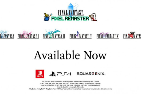 Kini Final Fantasy Pixel Remaster Juga Hadir untuk PS4 dan Switch!
