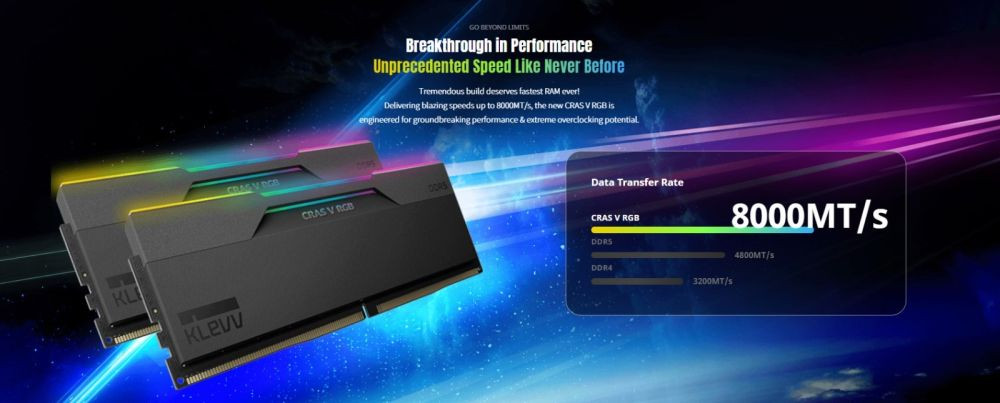Klevv Perkenalkan DDR5 CRAS V RGB dan BOLT V!