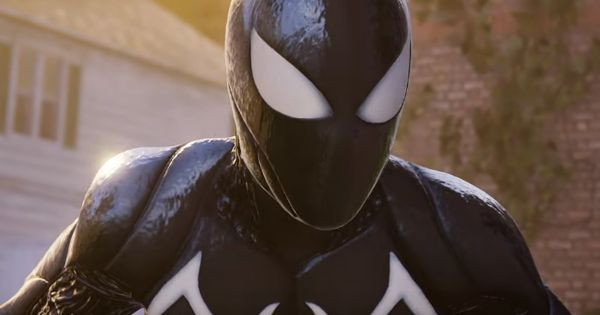 Spider-Man dengan kostum Venom - Marvel’s Spider-Man 2