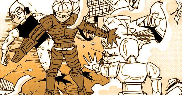 One Punch Man Web Comic 143: Neo Heroes Melawan Para Robot!