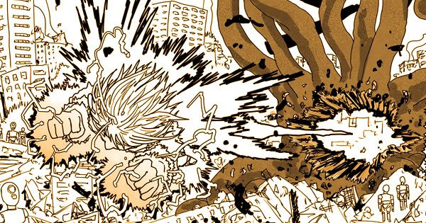 Webigaza membunuh monster - One Punch Man Web Comic