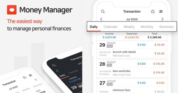 Aplikasi pencatatan keuangan: Money Manager