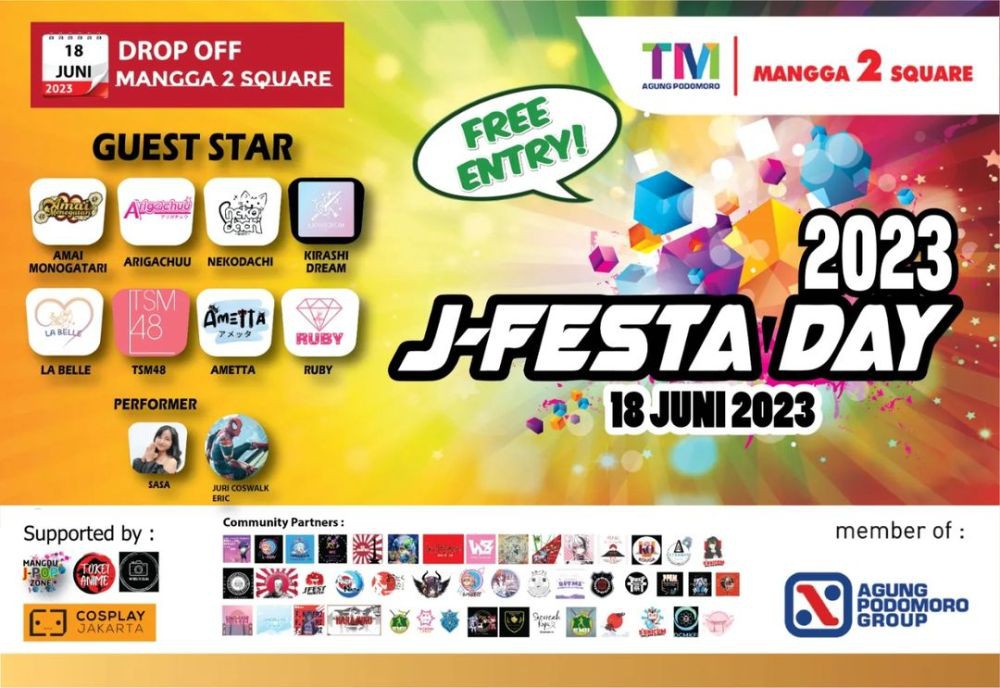 Jadwal event Jejepangan Juni 2023: J-Festa Day.