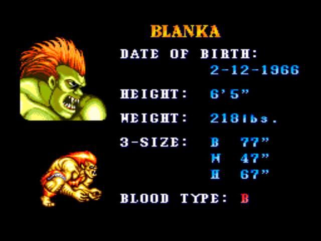 Blanka Street Fighter