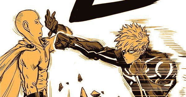 Saitama dan Genos latih tanding - One Punch Man