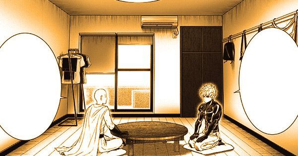 Saitama dan Genos di apartemen yang baru - One Punch Man