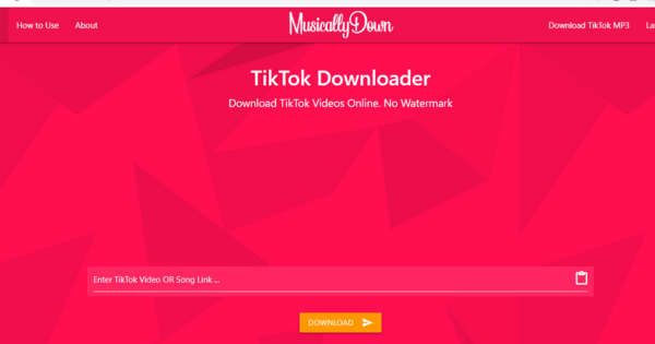 Cara menghilangkan watermark TikTok: Musically Down.