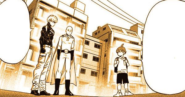 Child Emperor menginformasikan soal sisi gelap Asosiasi Hero ke Saitama dan Genos - One Punch Man