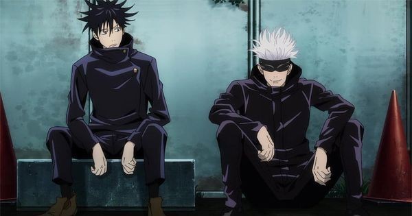 Megumi dan Gojo menunggu Yuji dan Nobara menyelesaikan ujiannya - Jujutsu Kaisen