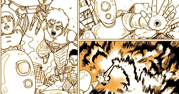 Pasukan tim Suiryu bertarung melawan robot - One Punch Man Webcomic