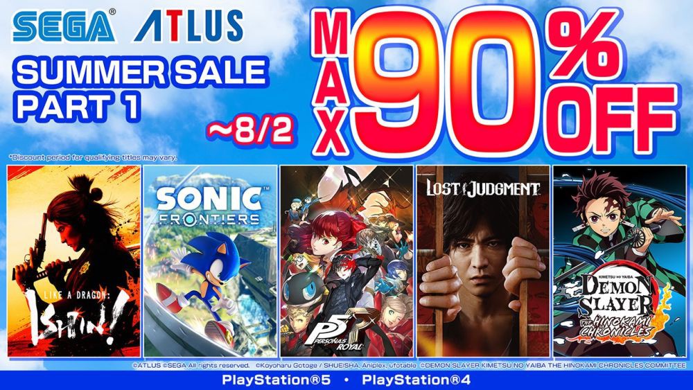 SEGA Summer Sale Part 1 Hadir di PlayStation Store, Diskon Besar