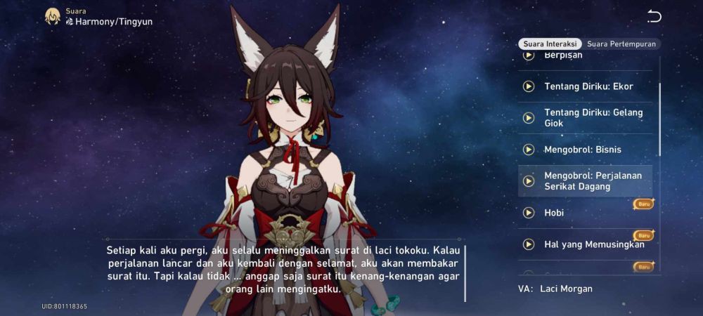 6 Fakta Tingyun Honkai: Star Rail, Bisa Memperkuat Tim Kamu 