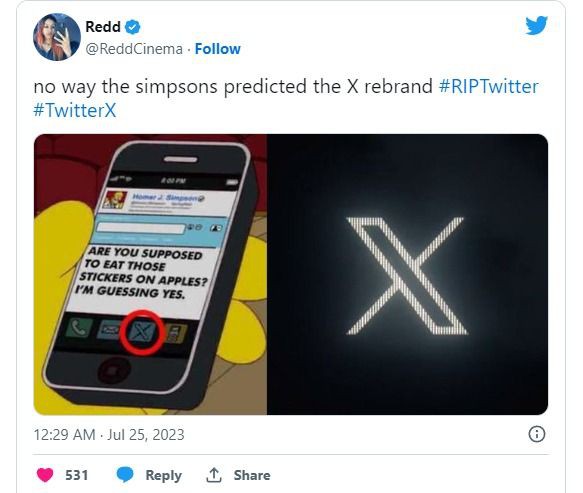 Apa Twitter Ganti jadi X Diramalkan The Simpsons? Ini Faktanya