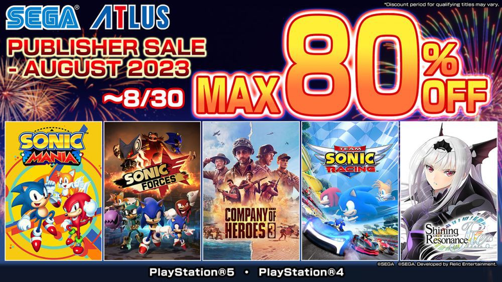 SEGA Publisher Sale Agustus 2023 Sedang Berlangsung! Diskon hingga 80%