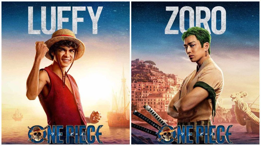 5 Poster Karakter One Piece Netflix, Para Bajak Laut Topi Jerami 