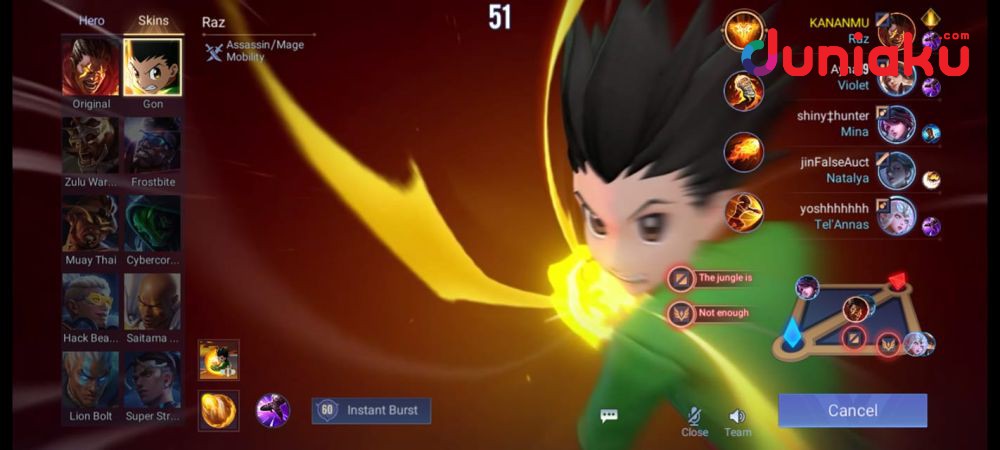 Event Arena of Valor x Hunter x Hunter, Skin Anime yang Gak Kaleng!