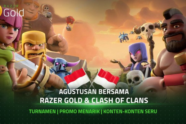 Razer Gold Luncurkan Promo Besar Agustus 2023 Bersama Clash of Clans!