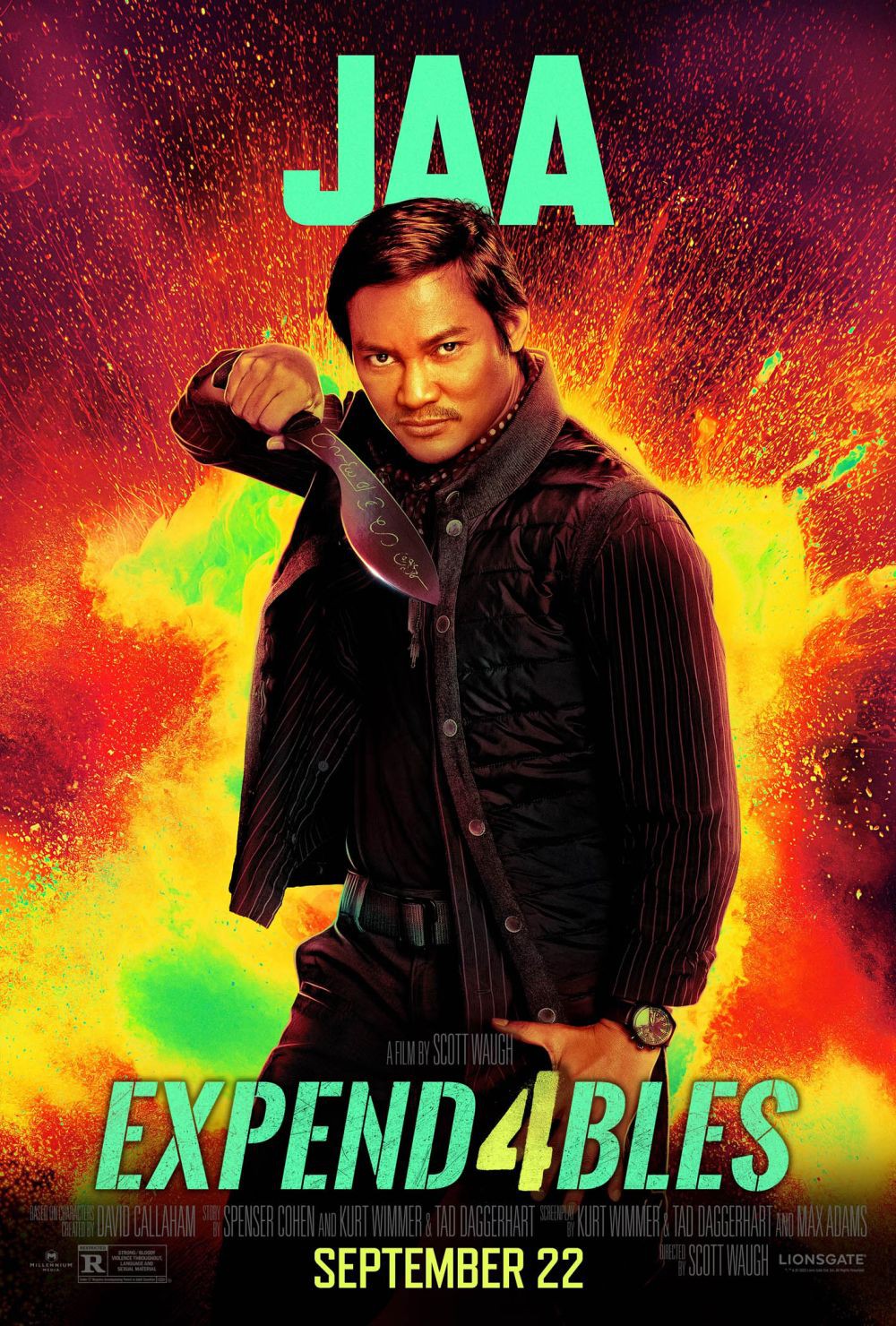 Poster Tony Jaa dalam film - The Expandables 4