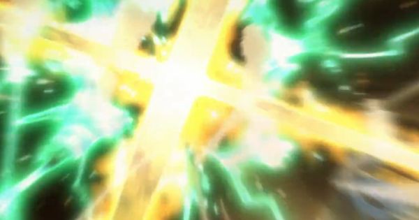 Getsuga Jujisho menghancurkan Electrocution - Bleach: Thousand-Year Blood War