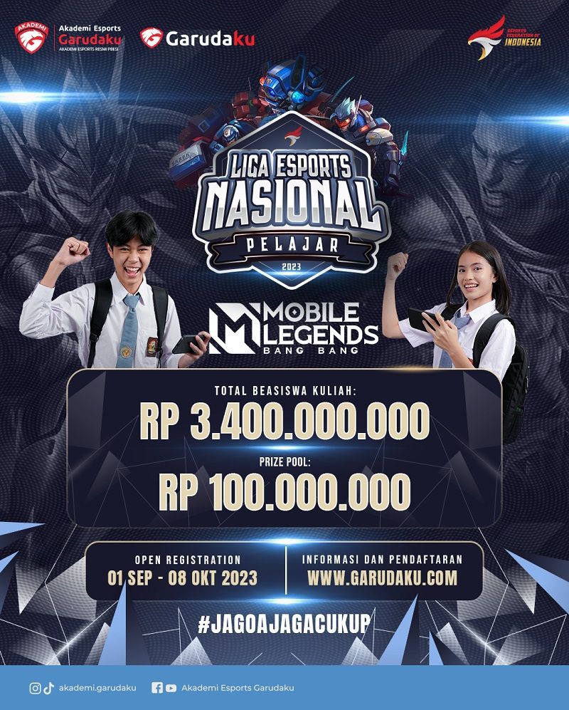 Kompetisi Liga Esports Nasional Pelajar 2023 Segera Dimulai