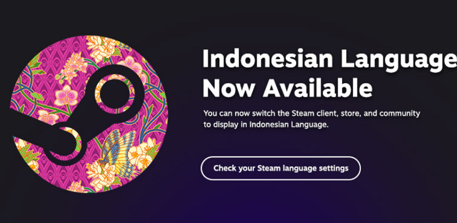 Bahasa Indonesia Sekarang Resmi Ditambahkan di Steam!