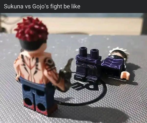 Akhir duel Gojo-Sukuna dalam versi Lego - Quîncy Kurønó II