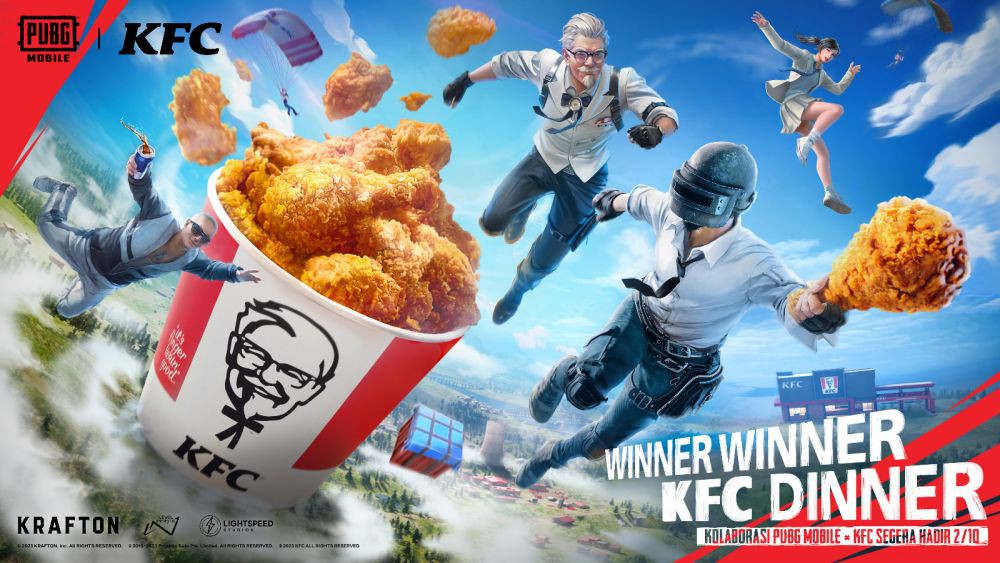 Kolaborasi KFC Bareng PUBG: BATTLEGROUNDS dan PUBG MOBILE Bakal Hadir!