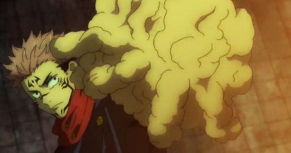 Sukuna menyembuhkan tangan Yuji yang hancur - Jujutsu Kaisen