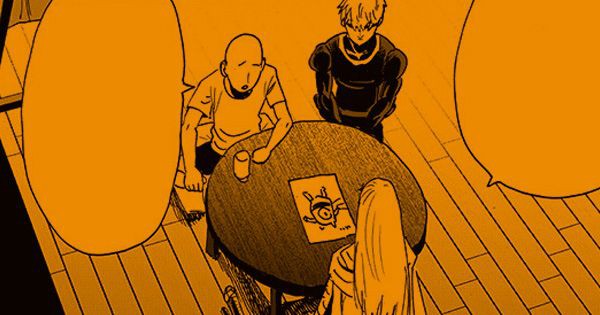 Saitama dan Flashy Flash membicarakan soal Manako dan God - One Punch Man