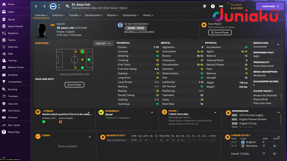 50 Wonderkid FM 2024 Terbaik, Lengkap dari Kiper hingga Striker!