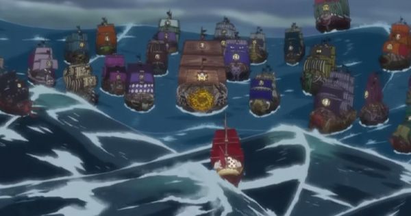 Kelompok Roger dikepung grup Shiki - ONE PIECE FILM STRONG WORLD EPISODE:0