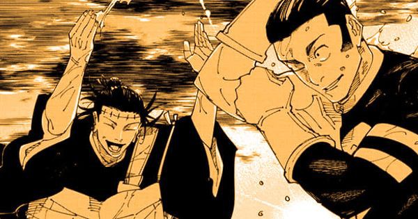 Kenjaku dan Fumihiko bermain di pantai - Jujutsu Kaisen