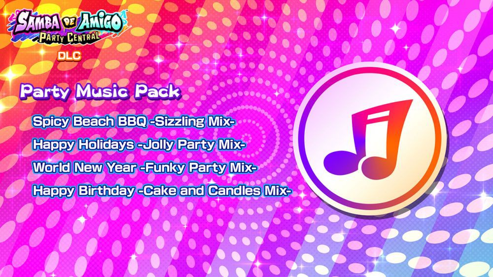 DLC Samba de Amigo: Party Central, Kawaii Pack Dirilis!