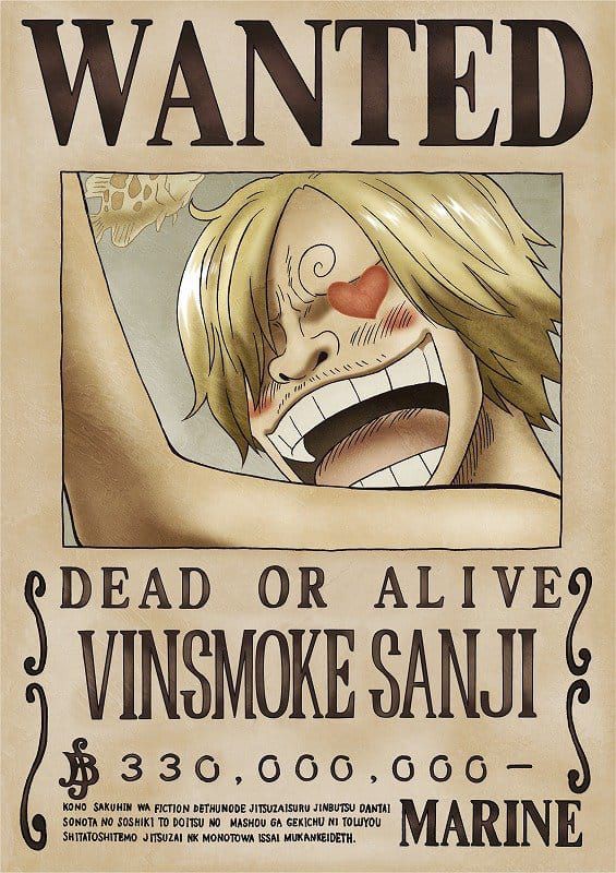 5 Hal Menarik Poster Bounty Baru Sanji di Anime One Piece!