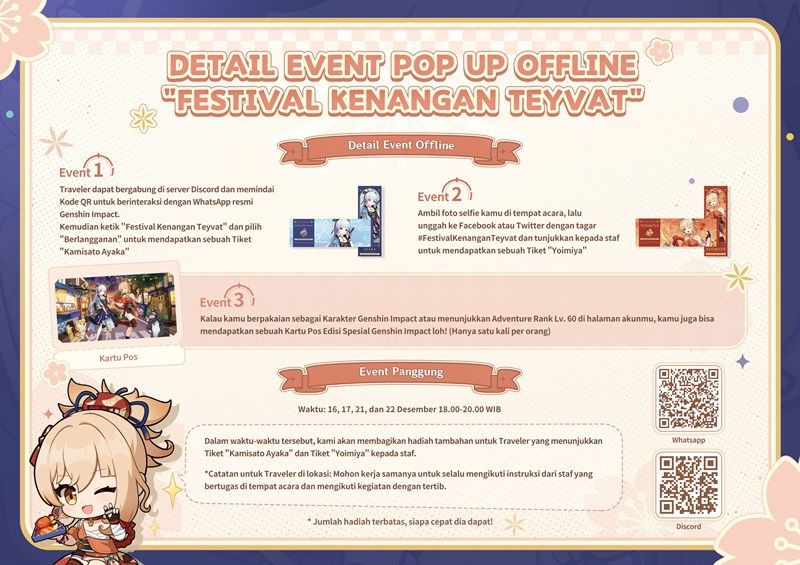 Festival Kenangan Teyvat Genshin Impact akan Diadakan di Jakarta!