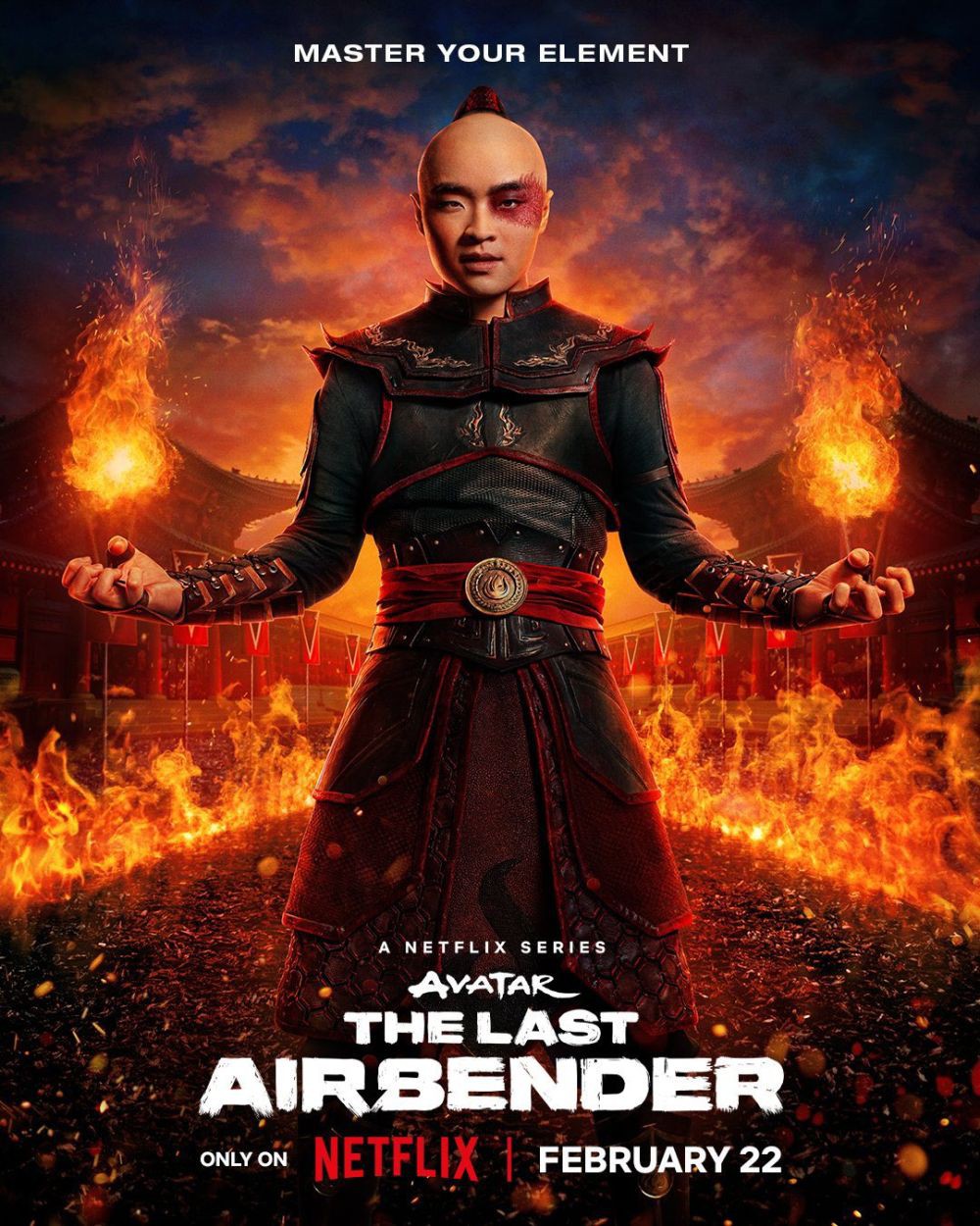 4 Poster Karakter Avatar: The Last Airbender Netflix! Aang Sampai Zuko