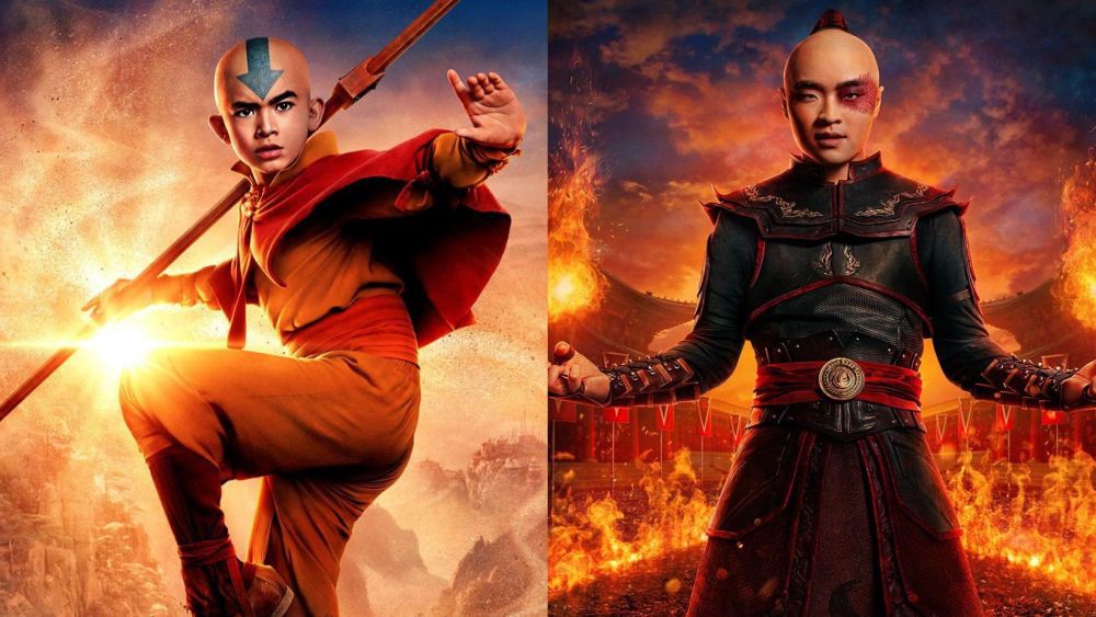 4 Poster Karakter Avatar: The Last Airbender Netflix! Aang Sampai Zuko