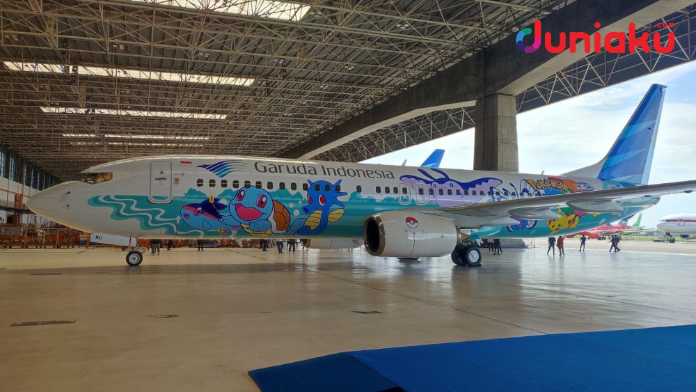 Garuda Indonesia dan Pokemon Hadirkan Pesawat Pikachu Jet GA1!